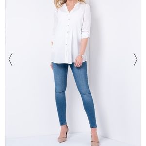 Ivory Maternity Blouse